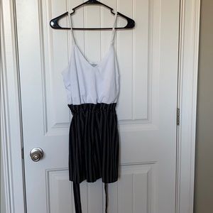 V-neck Romper w/ Belt